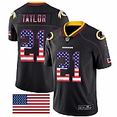 Nike Redskins 21 Sean Taylor Black USA Flag Fashion Limited Jersey Dyin,baseball caps,new era cap wholesale,wholesale hats